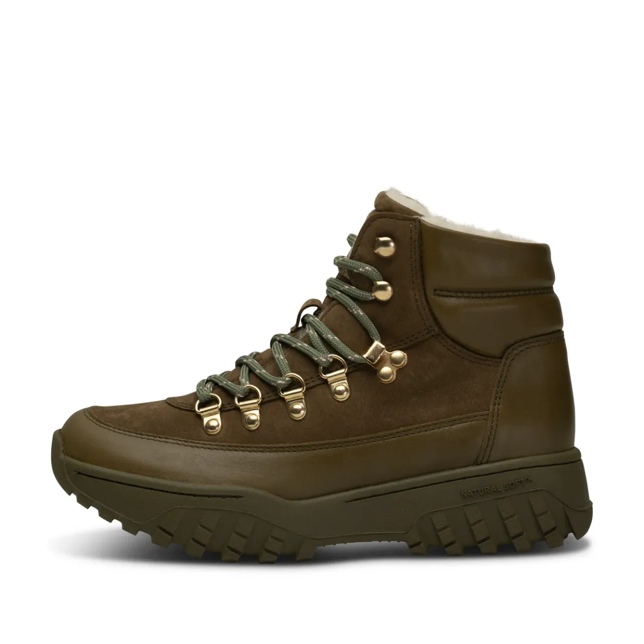 WODEN Iris Track Leather Suede - Cypress/Dark Olive Cypress/DarkOlive Hot