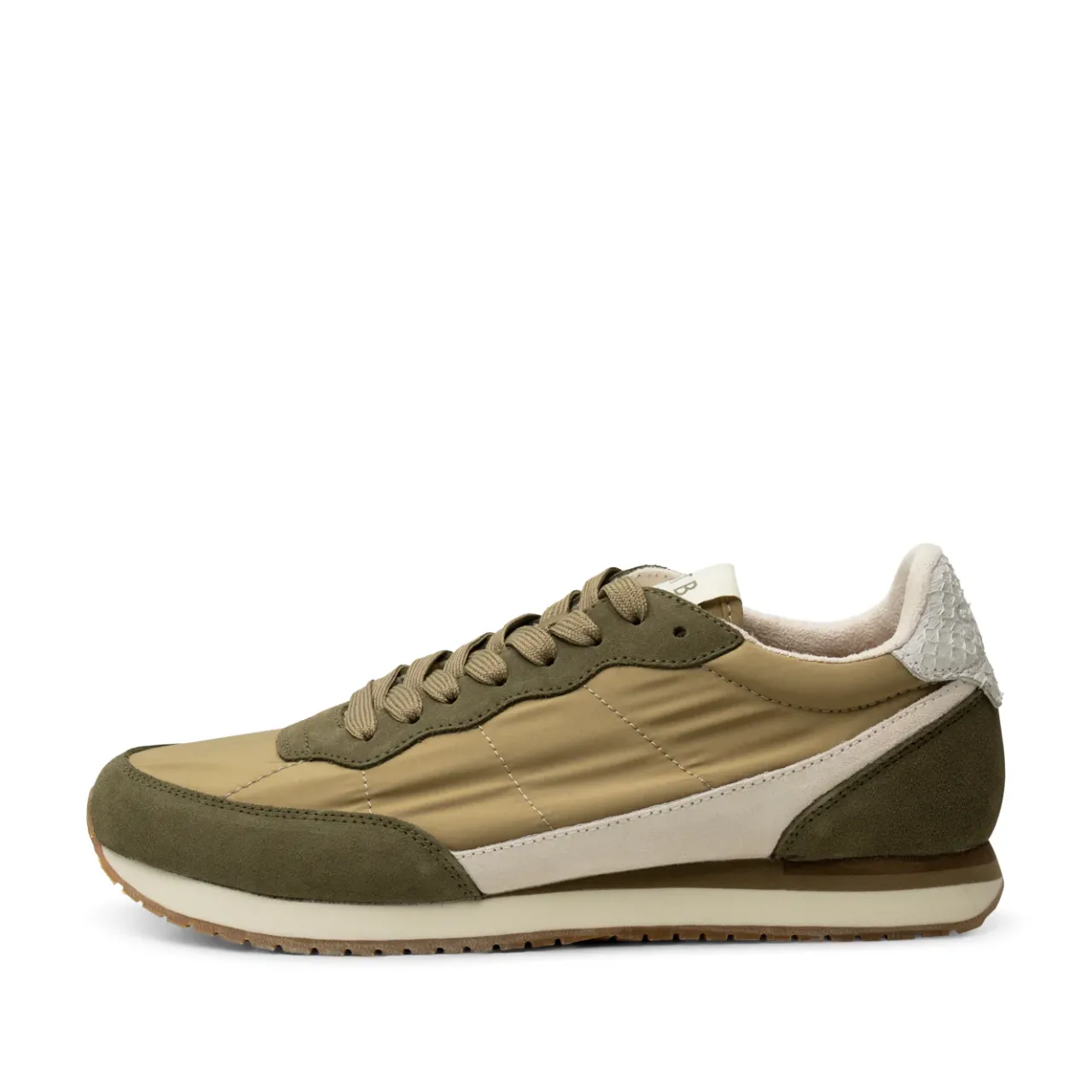 WODEN Jansen retro sneaker tekstil - Khaki Clearance