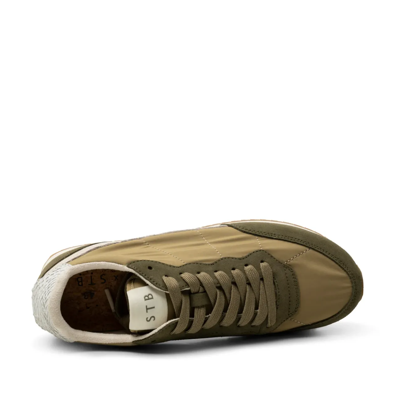 WODEN Jansen retro sneaker tekstil - Khaki Clearance