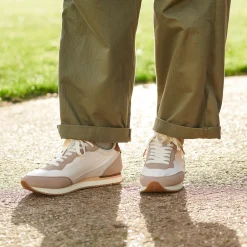 WODEN Jansen retro sneaker tekstil - Taupe Clearance