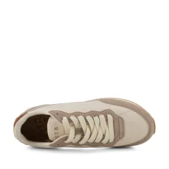 WODEN Jansen retro sneaker tekstil - Taupe Clearance