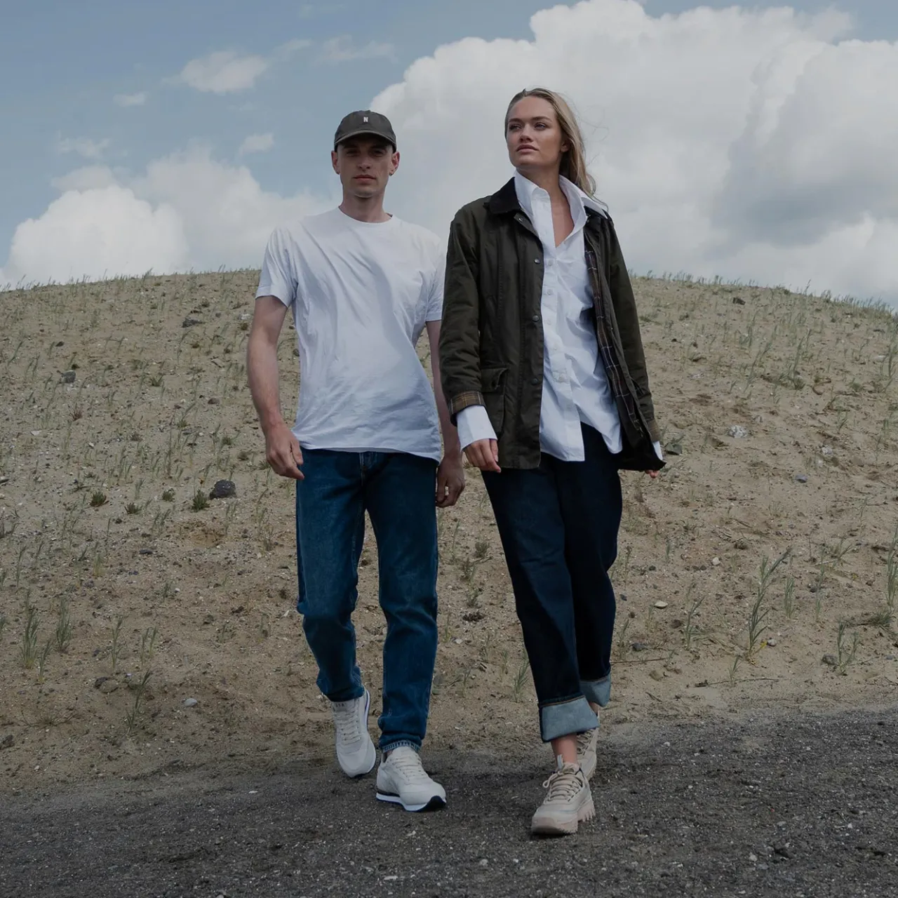 WODEN Jansen retro sneaker tekstil - Off White OffWhite Fashion