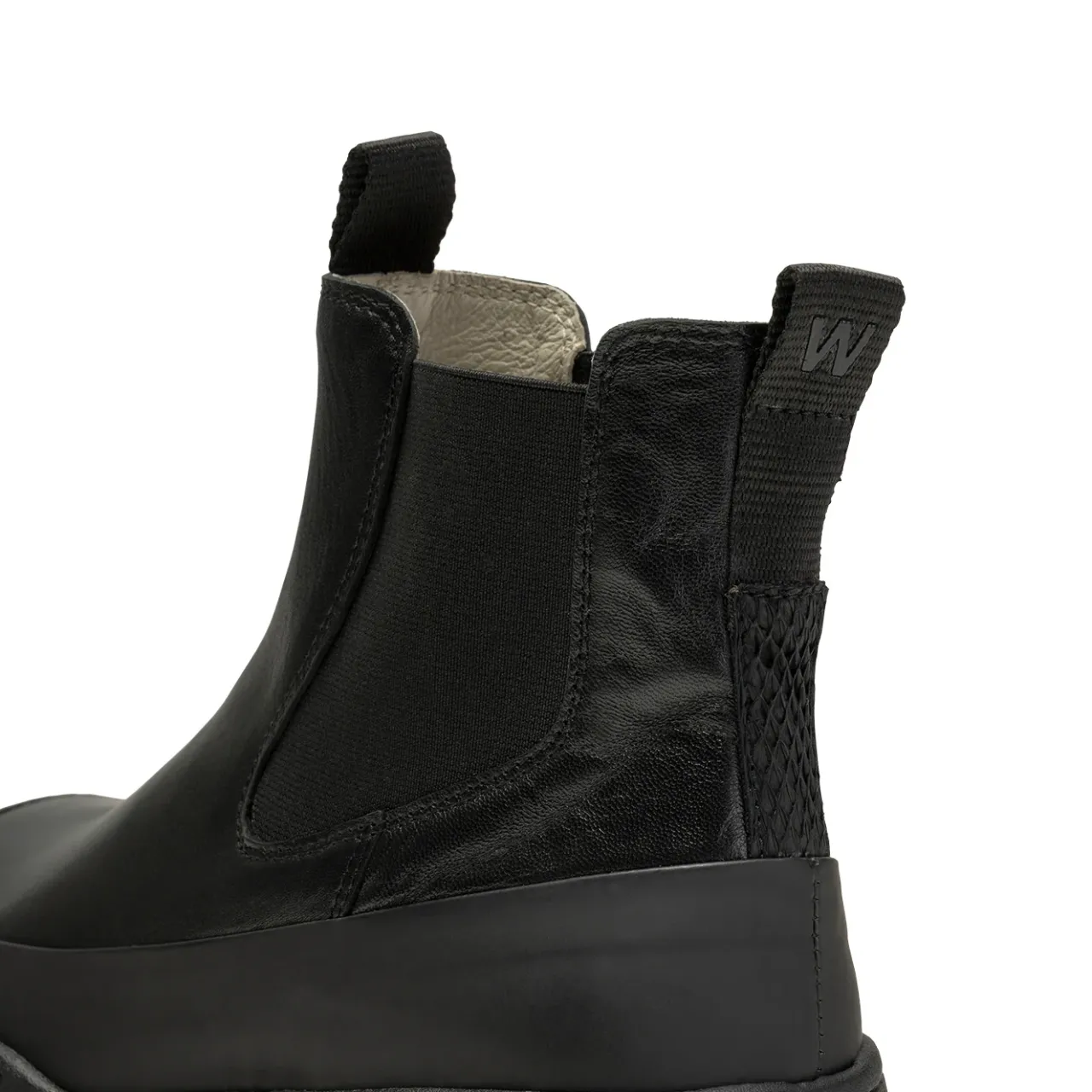 WODEN Le Chelsea Leather - Black Outlet