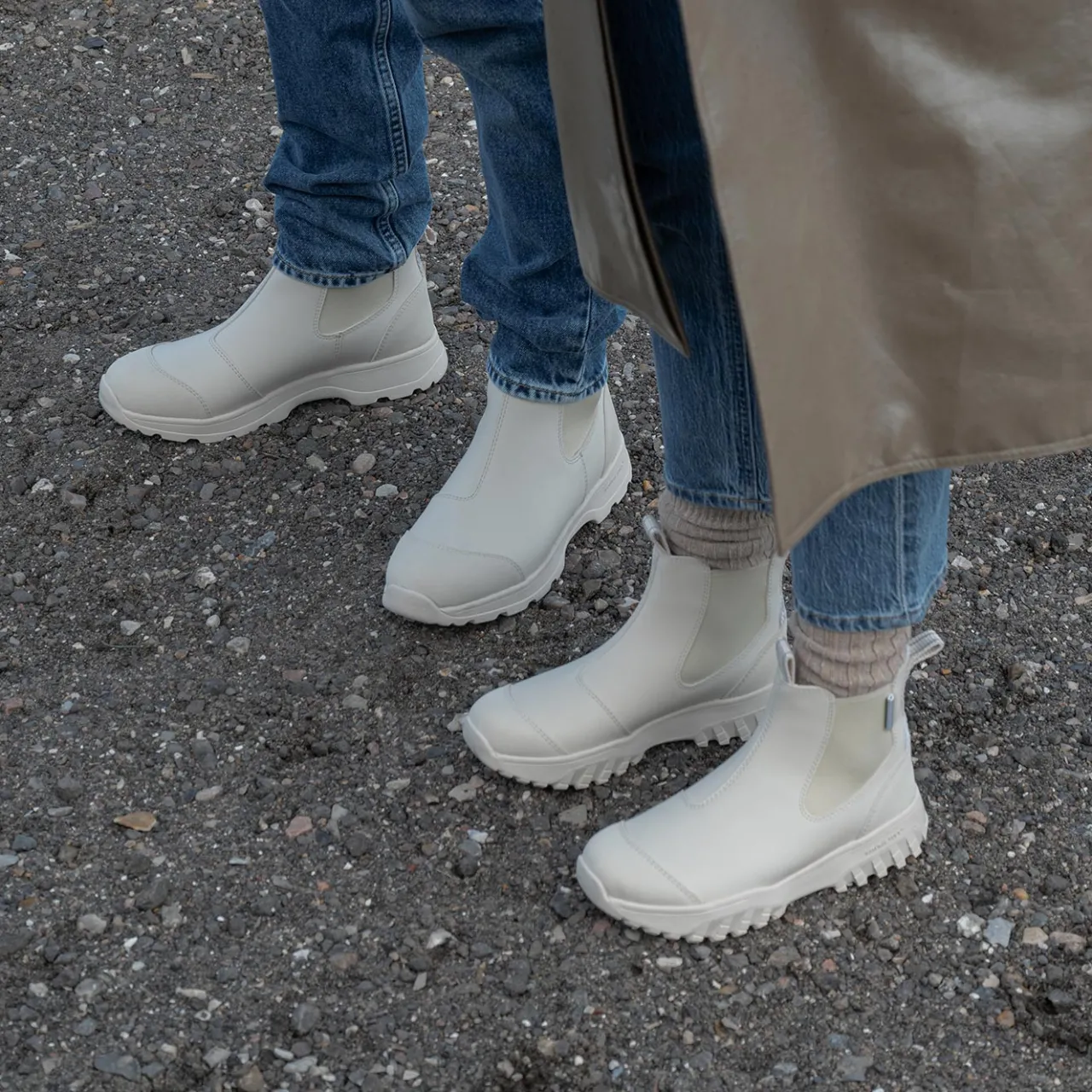 WODEN Magda Track Waterproof Reflective - Ivory Clearance