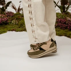 WODEN Nellie II Metallic Plateau - Coffee Cream/Dark Olive CoffeeCream/DarkOlive Discount