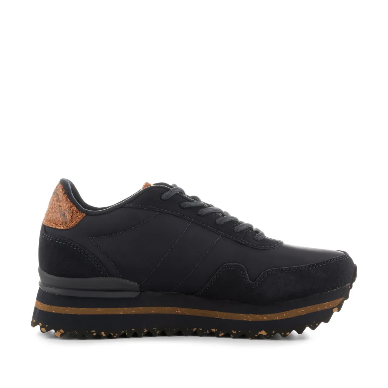 WODEN Nora III Leather Plateau - Dark Navy DarkNavy Hot