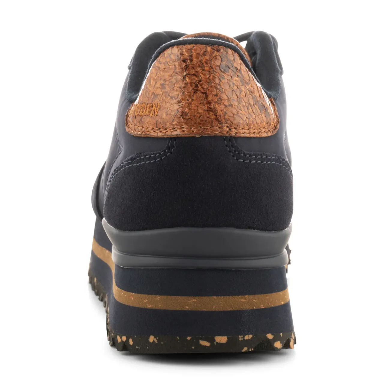 WODEN Nora III Leather Plateau - Dark Navy DarkNavy Hot