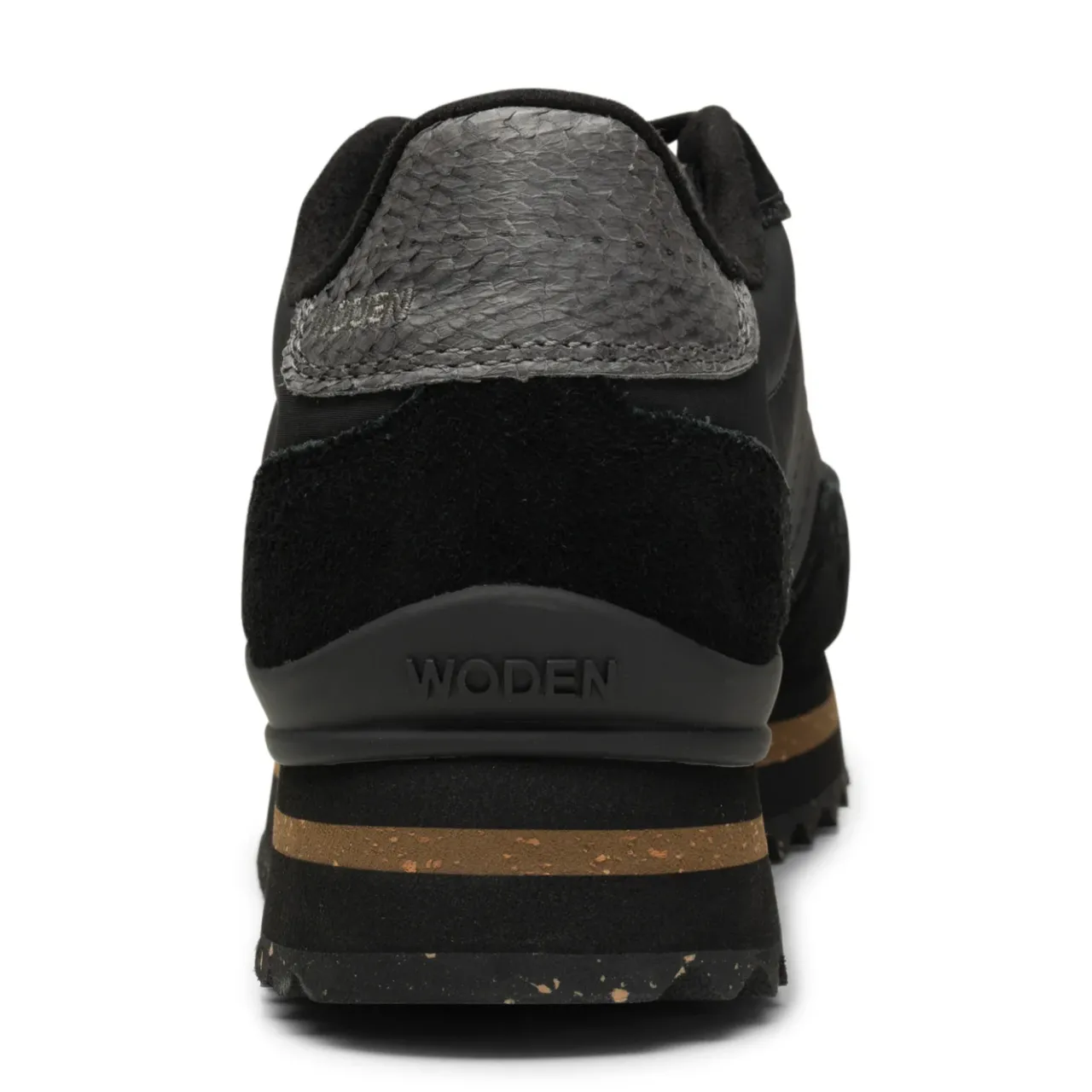 WODEN Nora III Leather Plateau - Black Fashion