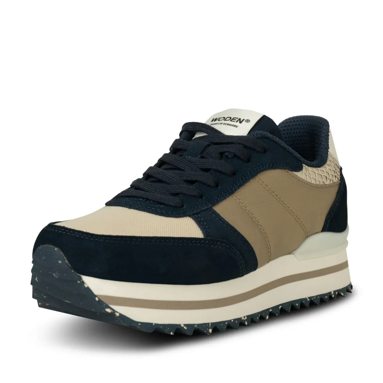WODEN Ronja Plateau - Navy Multi NavyMulti Discount
